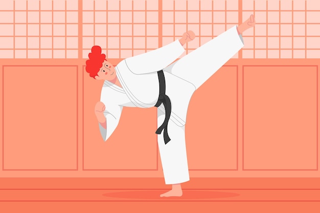 Karate Illustration