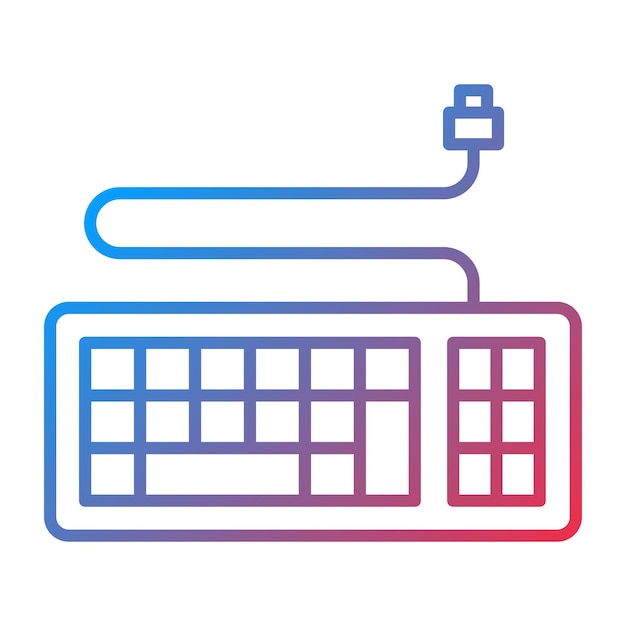 keyboard icon vector image can be used for computer and hardware