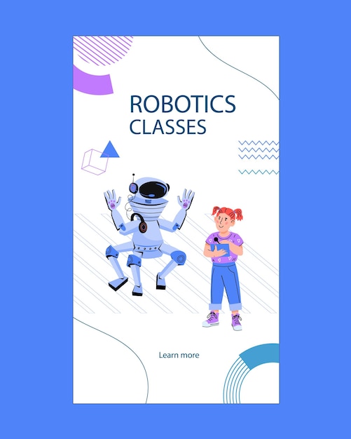 kids robotic classes and electronic technology programming and engineering education for children