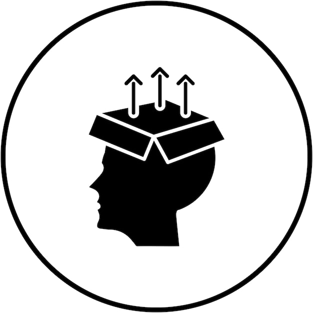 Knowledge Extraction vector icon Can be used for Data Analytics iconset