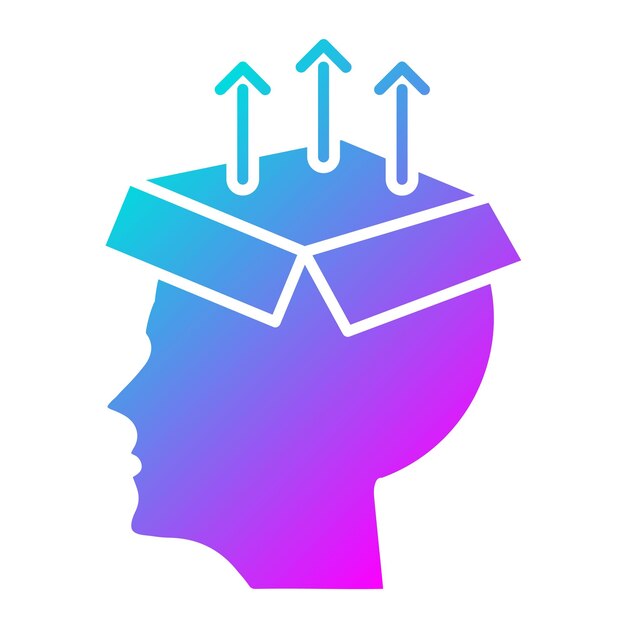 Knowledge Extraction vector icon Can be used for Data Analytics iconset