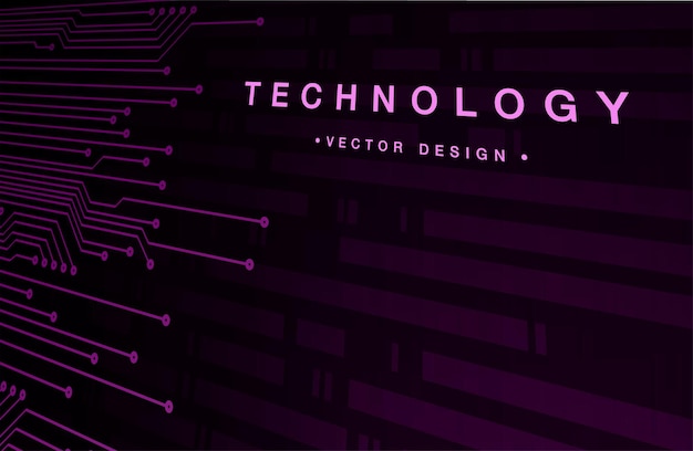 Koncept pozadí budoucí technologie kybernetických obvodů