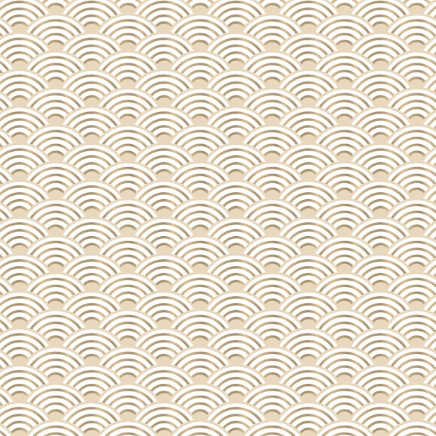 Korean traditional wave pattern design vector.