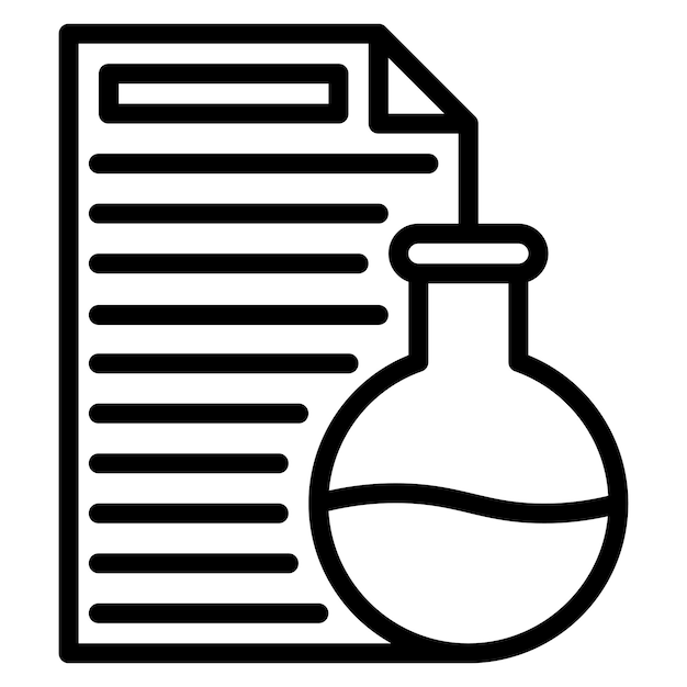 lab report icon vector image can be used for virtual lab