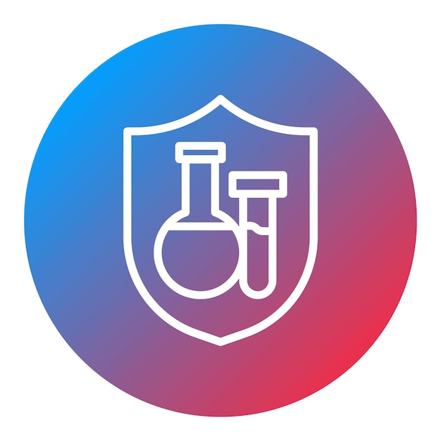 lab safety icon vector image can be used for lab