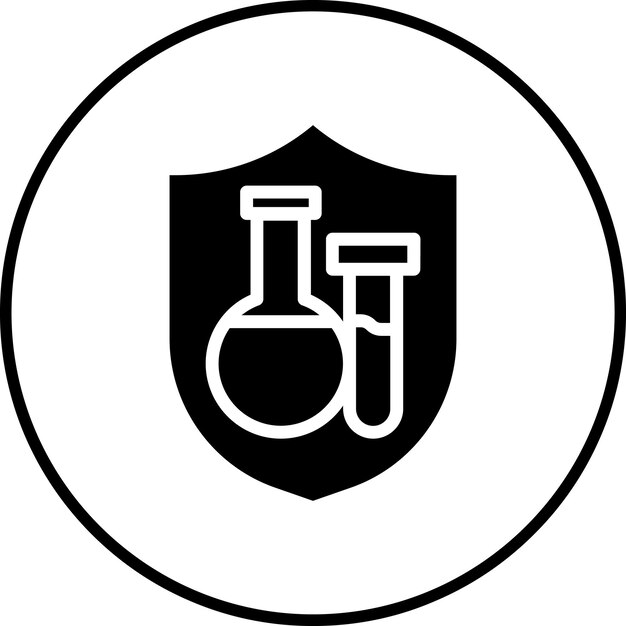 lab safety icon vector image can be used for lab