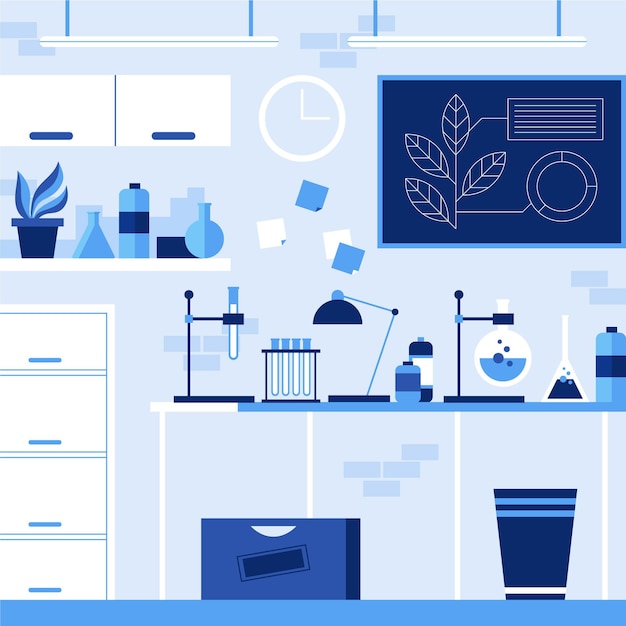 laboratory room illustration
