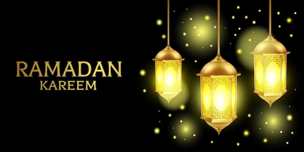 Lamp for Ramadan Kareem Greetings for Ramadan background