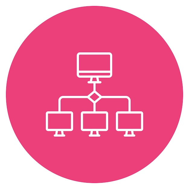 lan icon vector image can be used for computer science