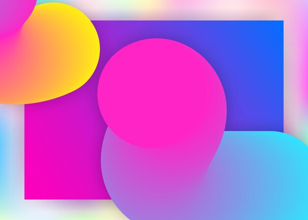 Landing page with liquid dynamic elements and fluid shapes
