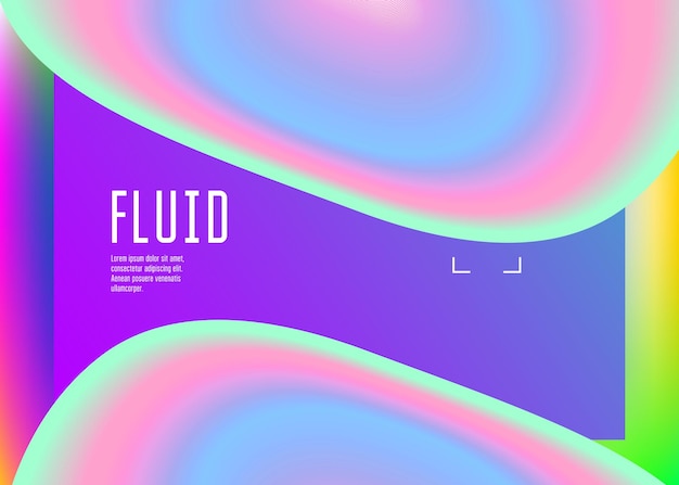 Landing page with liquid dynamic elements and fluid shapes