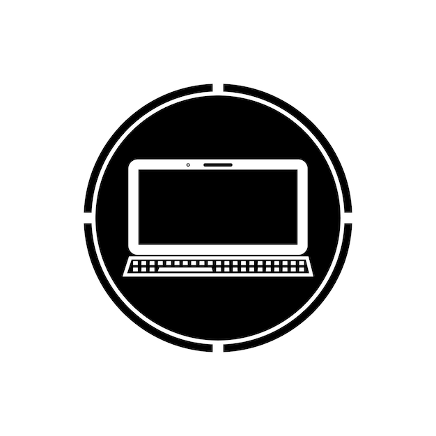 Laptop computer icon Template