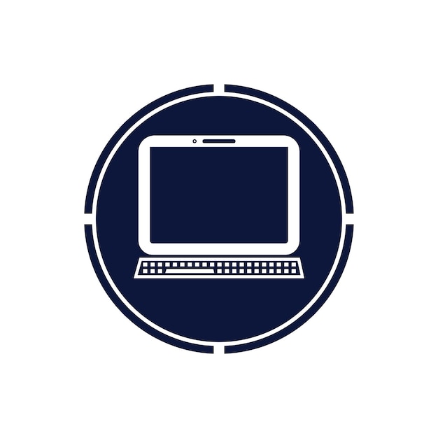 Laptop computer icon Template