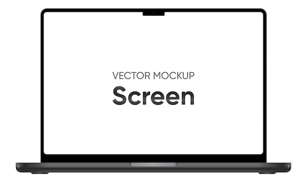 Laptop isolate blank screen display mockup PC mock up