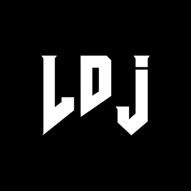 ldj letter logo design for technology company ldj logo design black and white color combination ldj logo ldj vector ldj design ldj icon ldj alphabet ldj typography logo design