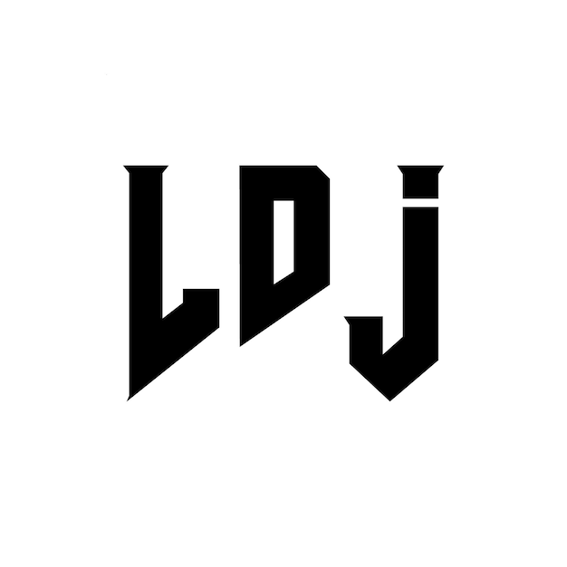 ldj letter logo design for technology company ldj logo design black and white color combination ldj logo ldj vector ldj design ldj icon ldj alphabet ldj typography logo design
