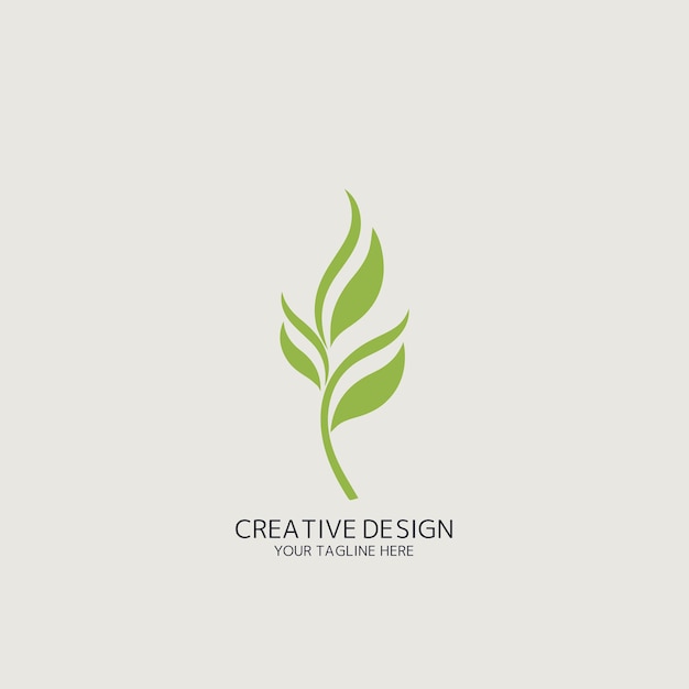Leaf logo vector