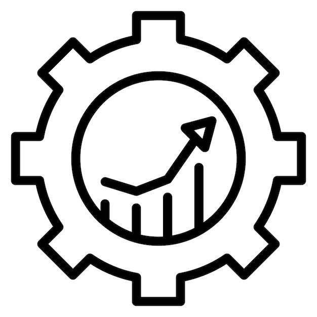 lean manufacturing icon vector image can be used for operations management