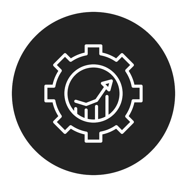 lean manufacturing icon vector image can be used for operations management