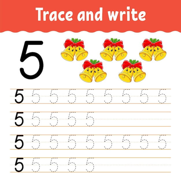 Learn Numbers. Trace and write.