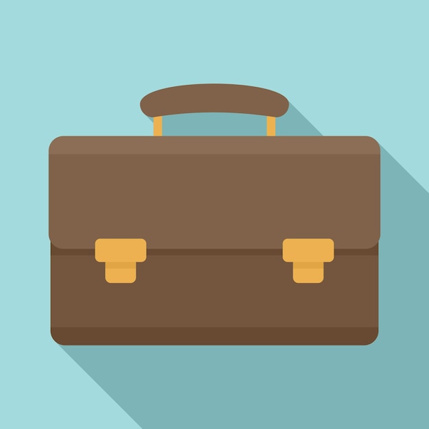 Leather case icon Flat illustration of leather case vector icon for web design