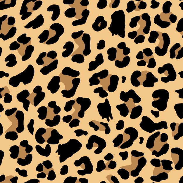 Leopard Print Seamless Pattern Background