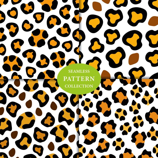 leopard skin seamless pattern background design