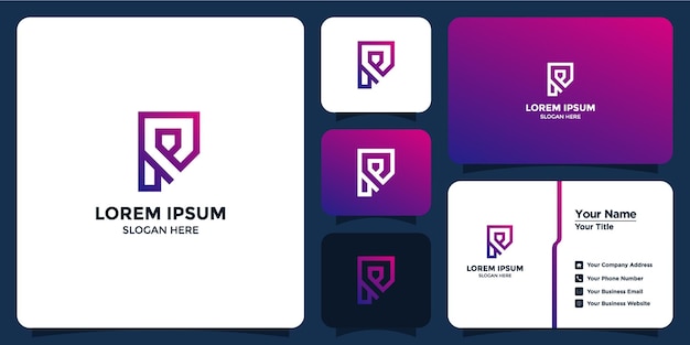 letter P logo and branding