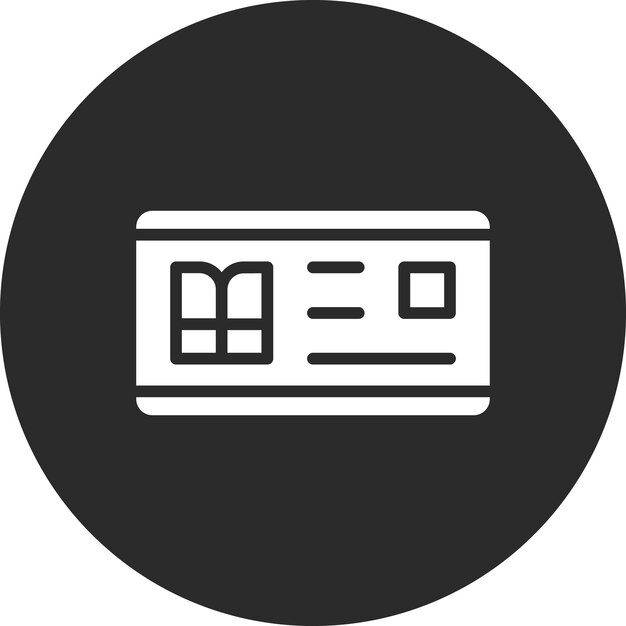 Library Card vector icon illustration of Library iconset