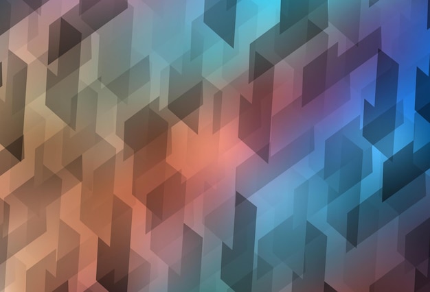 Light Blue Yellow vector background in polygonal style