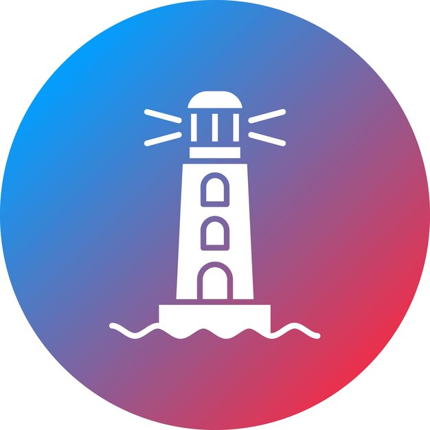 lighthouse icon vector image can be used for map and navigation