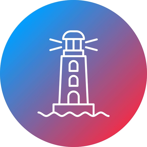 lighthouse icon vector image can be used for map and navigation