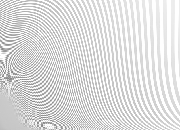 Linear abstract background vector design 3D lines in perspective curve and wave lines in motion smooth and soft backdrop