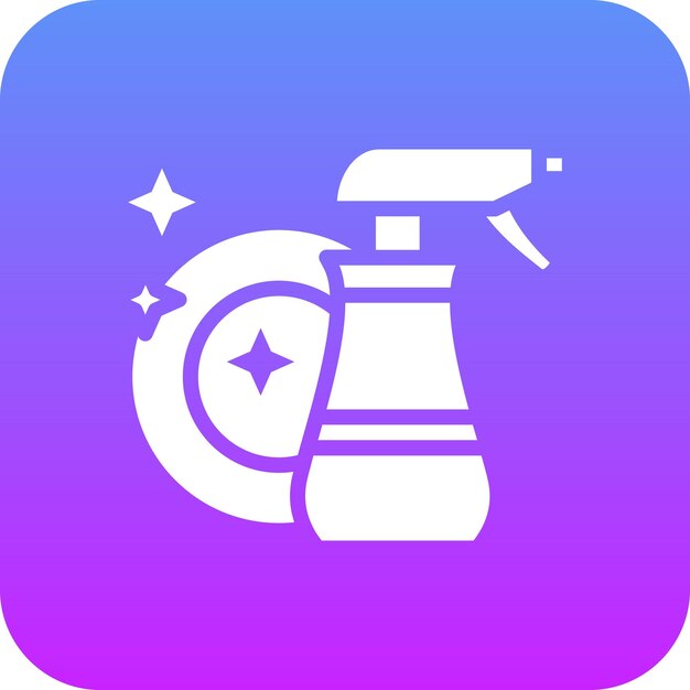 Liquid Dish Washer vector icon illustration of House Cleaning iconset