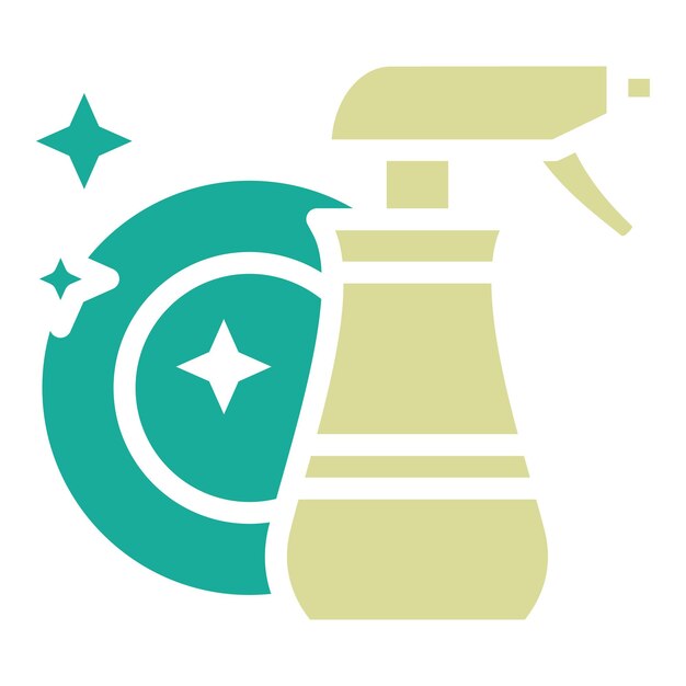 Liquid Dish Washer vector icon illustration of House Cleaning iconset