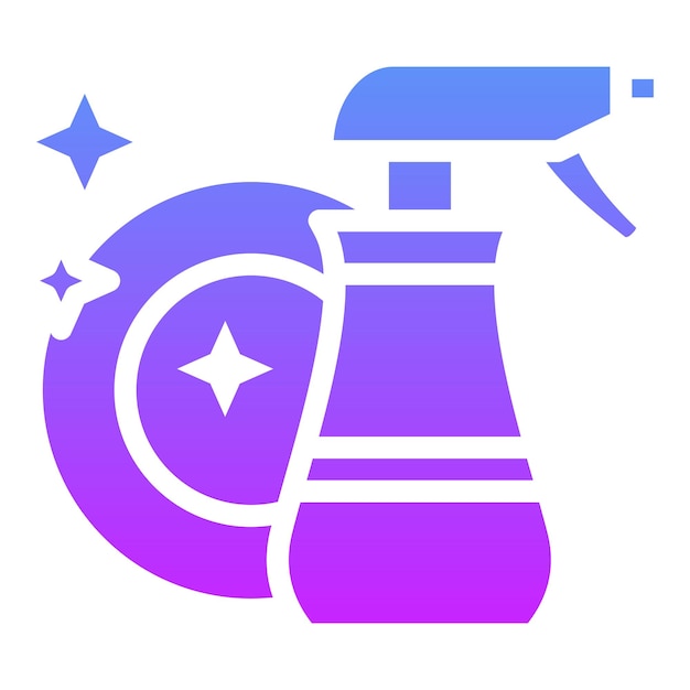Liquid Dish Washer vector icon illustration of House Cleaning iconset