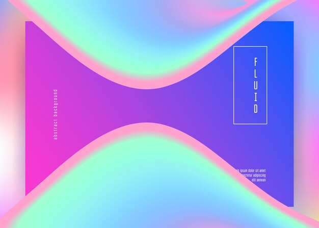 Liquid fluid with dynamic elements and shapes Landing page