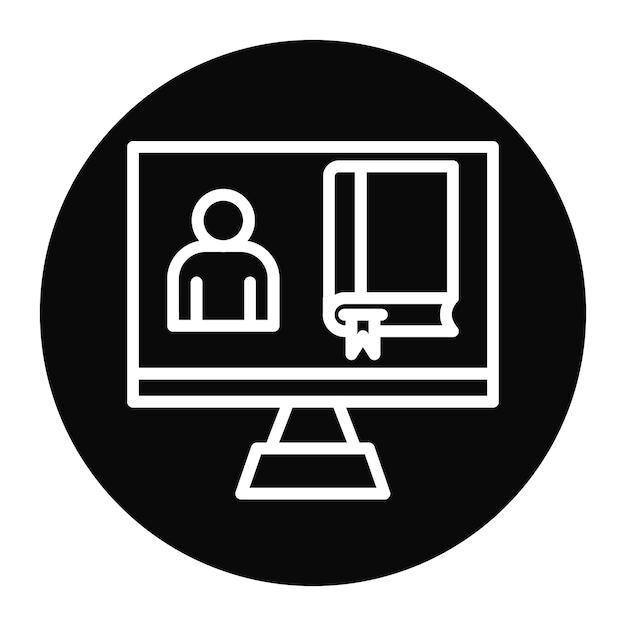 Live Lecture icon vector image Can be used for Live Streaming