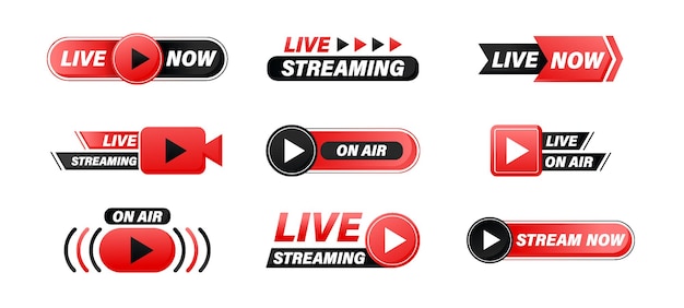 Live Streaming Badge Set Template