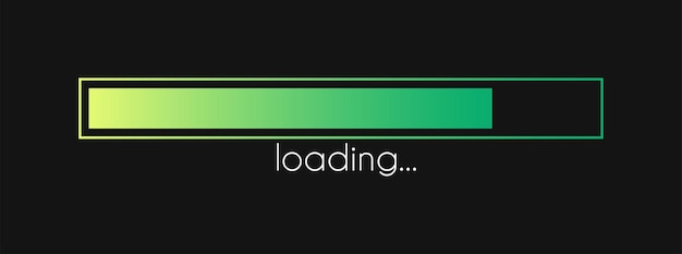 Load bar Progress gradient download interface Loading sign Vector loader concept Minimal upload