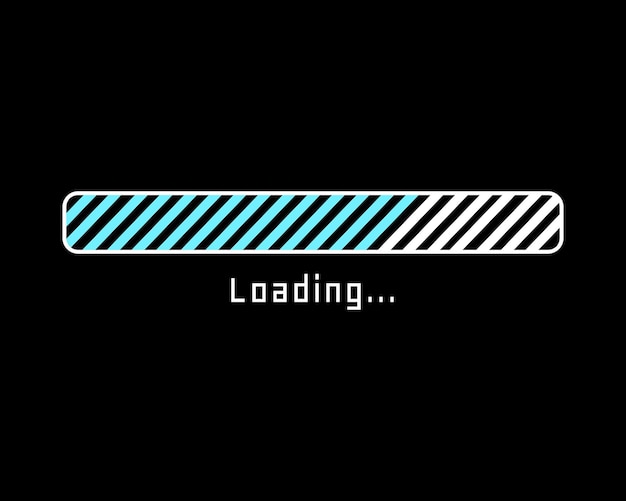 Loading bar status icon Vector illustration Vector loaded icons Download progress Donload or Upload