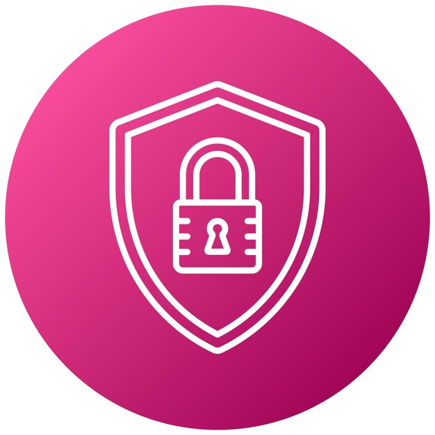 Lock Shield Icon Style