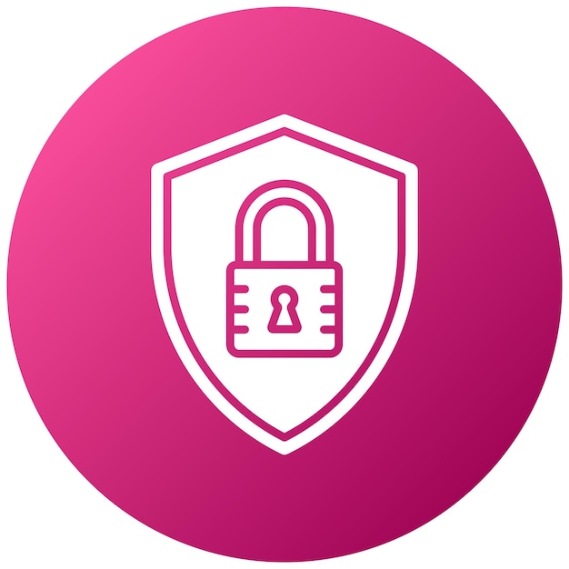 Lock Shield Icon Style