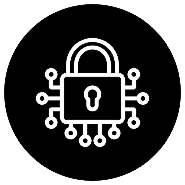 Lock Vector Icon Design Illustration