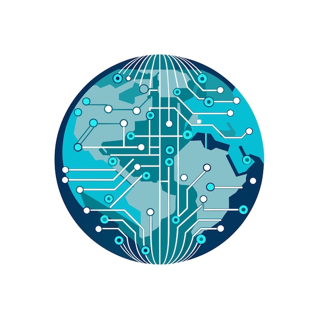 Logo Design for Technology Company vector illustration