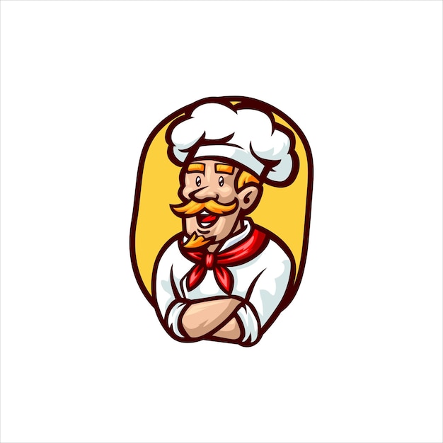 Logo maskota Chef