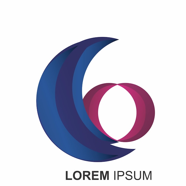 logo vector using the company and business a blue and red circle with the letter l on it