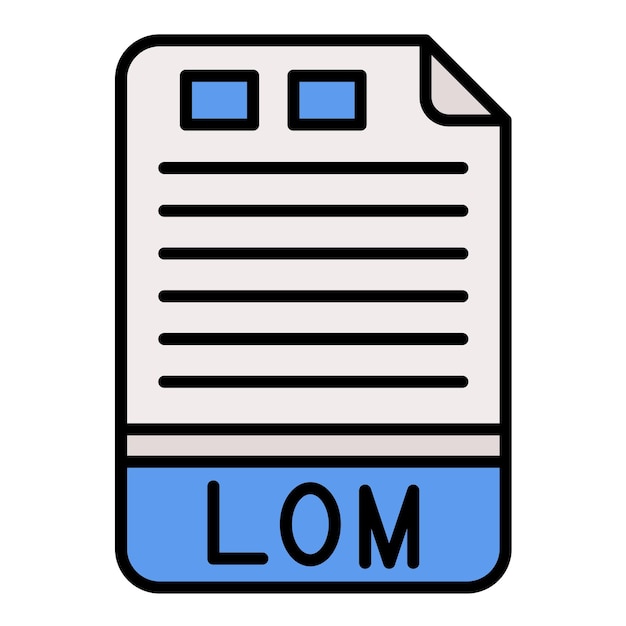 LOM Flat Illustration