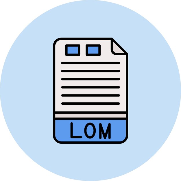LOM Flat Illustration