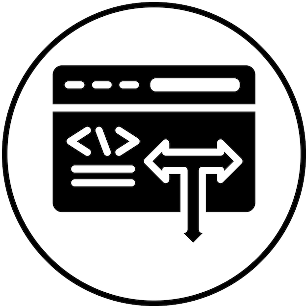 low code vector icon illustration of no code iconset